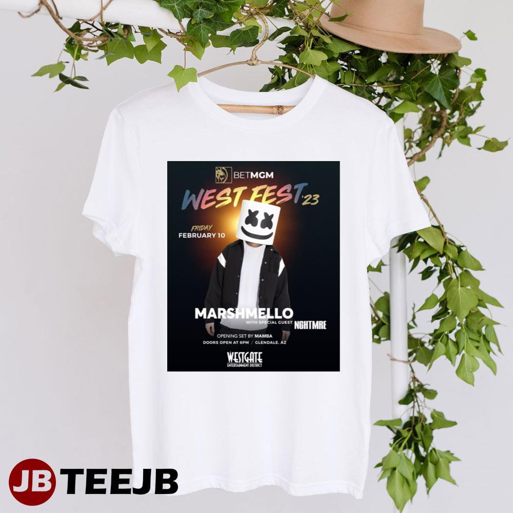 West Fest 2023 Marshmello With Nghtmre TeeJB Unisex T-Shirt