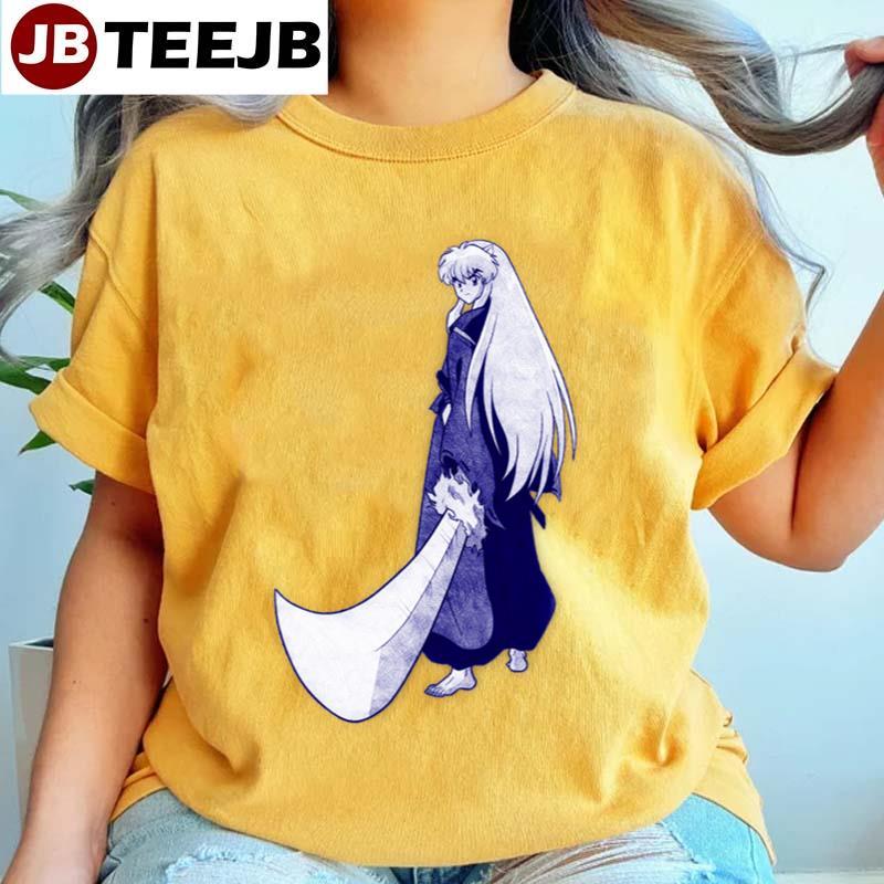 White Art Simple Sesshomaru Inuyasha TeeJB Unisex T-Shirt